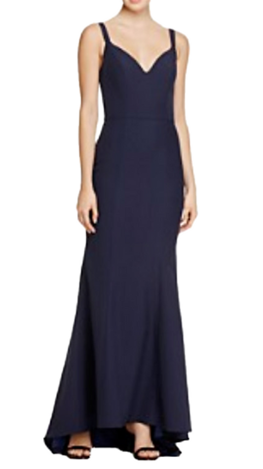 Jarlo London Lisa Mermaid Sweetheart Gown in Navy