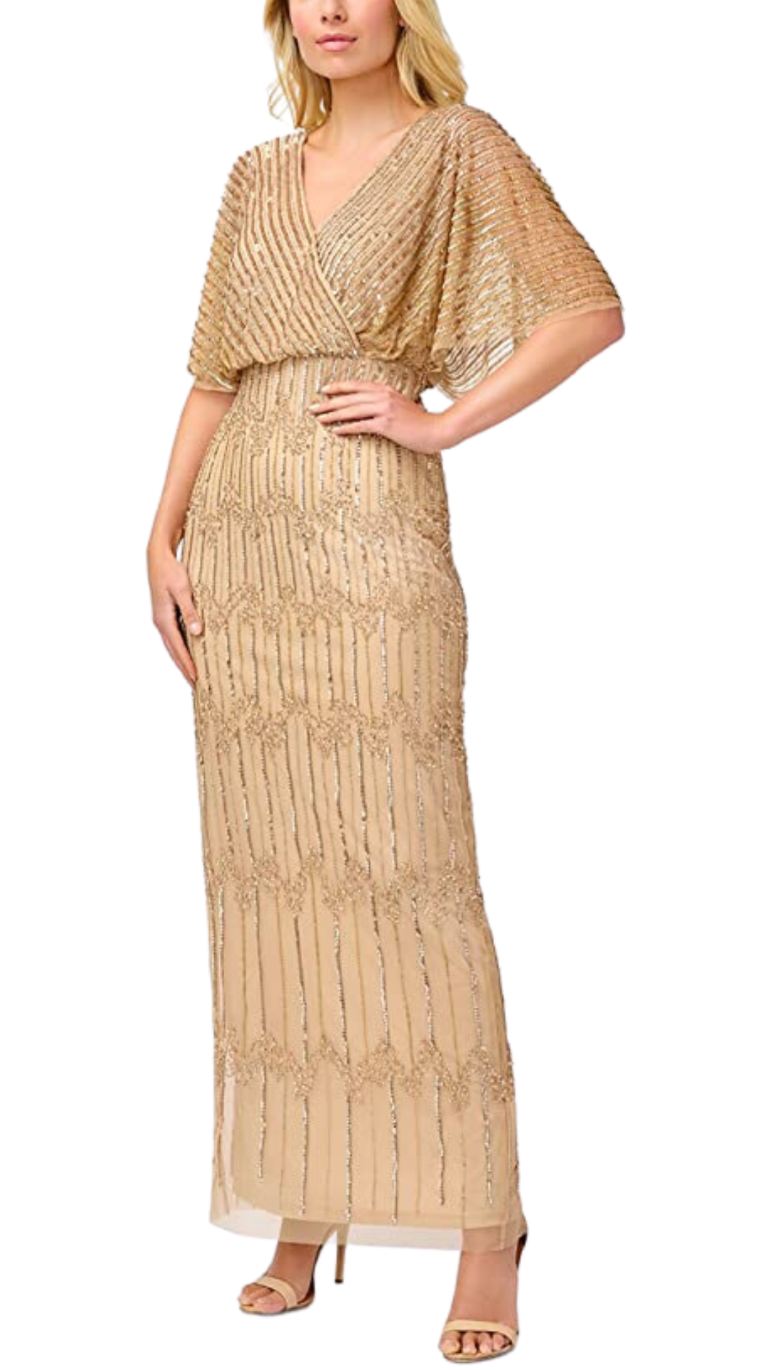 Adrianna top papell champagne