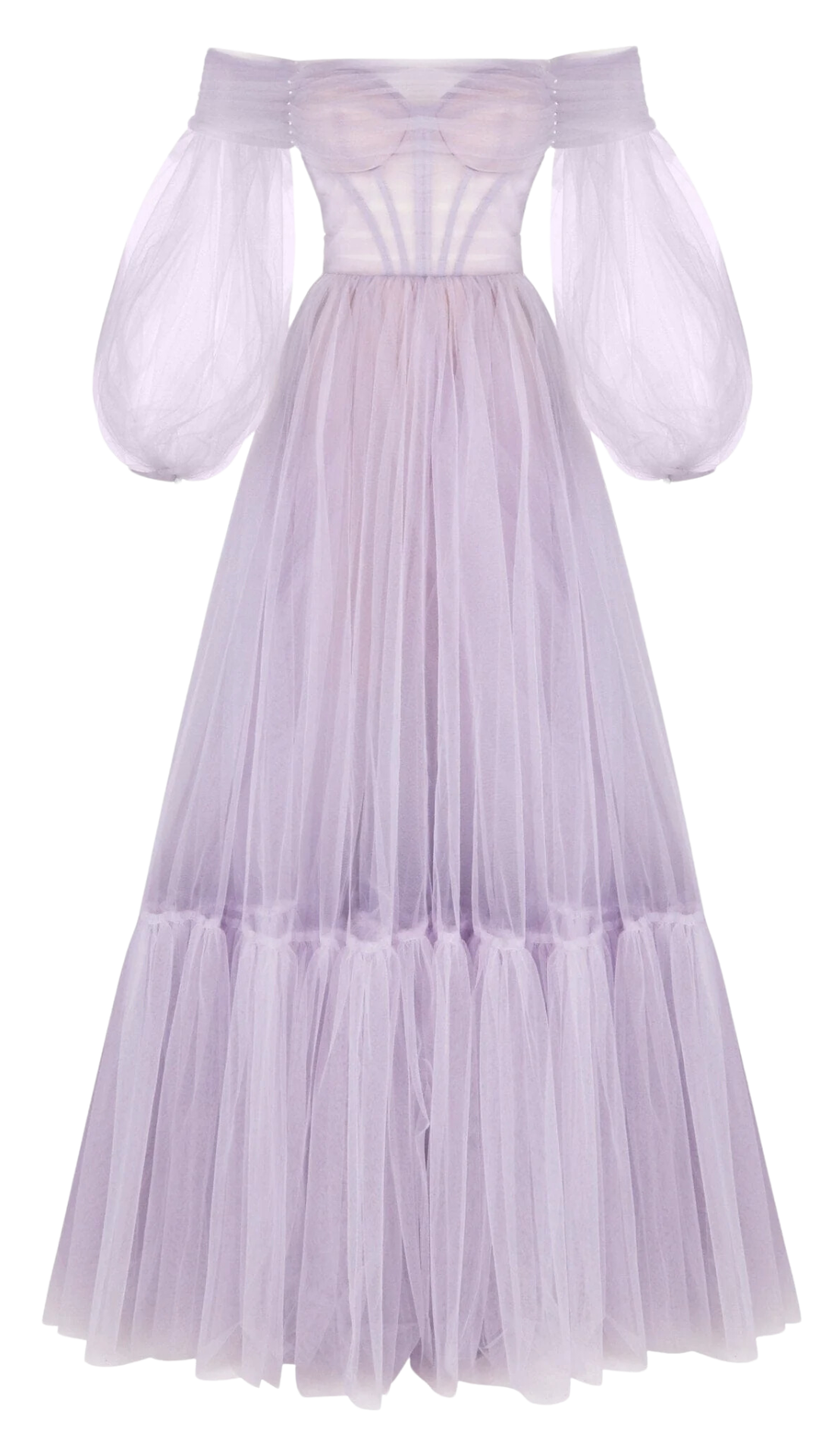 Purple Sheer Effect One Shoulder Dress | 3D model