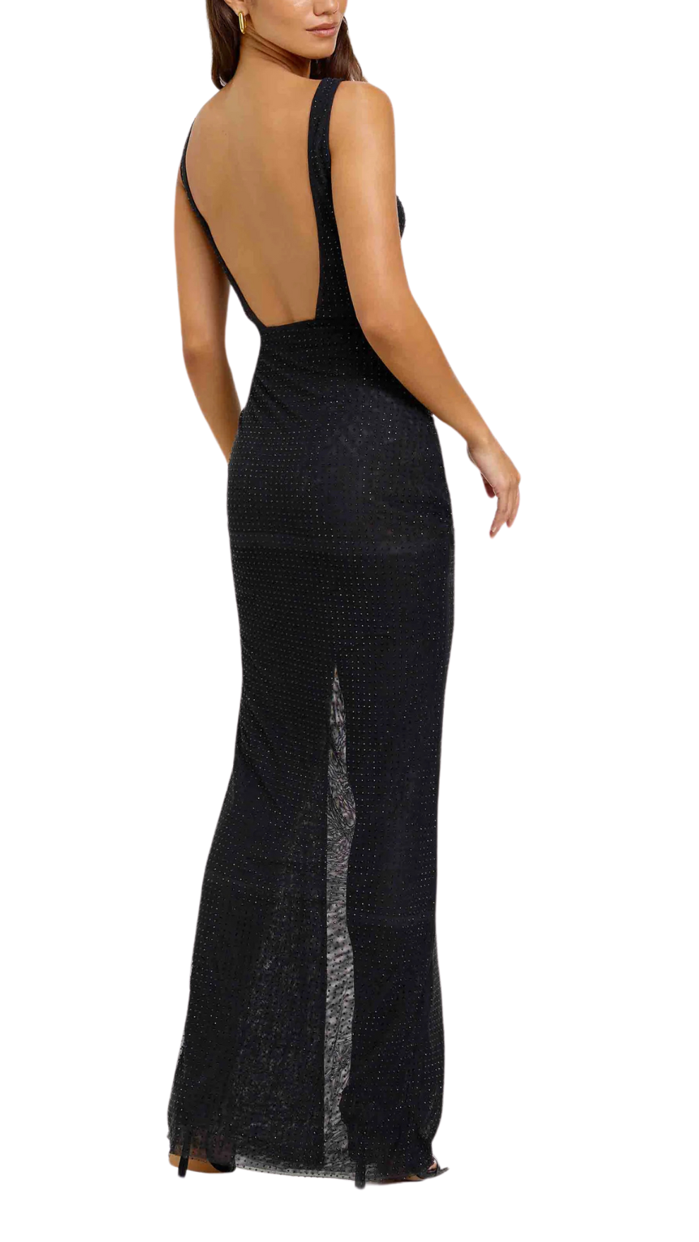 Lexi Maree Diamante Dress in Black