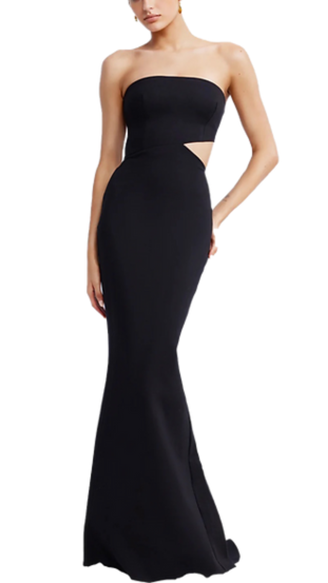 Lexi Serafina Cut-Out Bustier Dress in Black