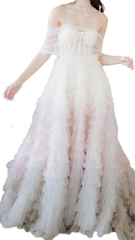 Style Lease Lilith Paddlepop Tulle Gown in Neapolitan