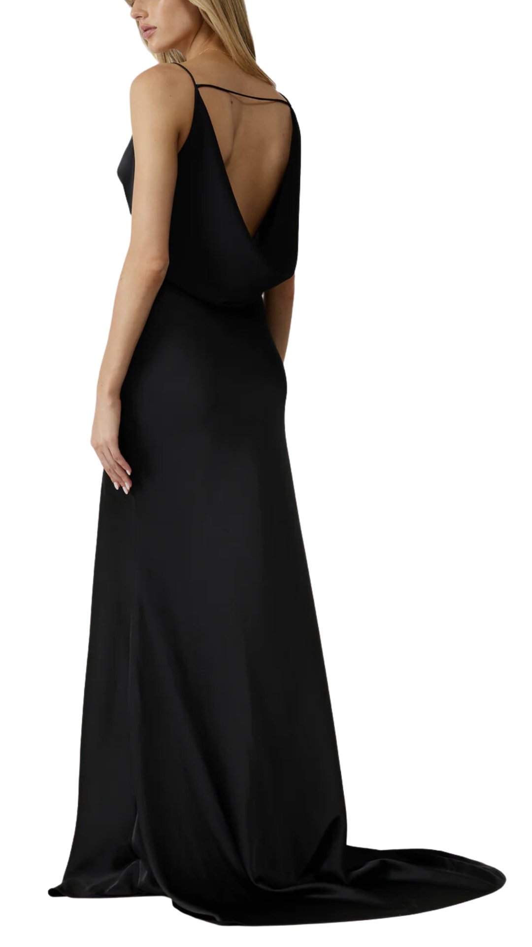 Lexi Aden Cowl Dress in Black