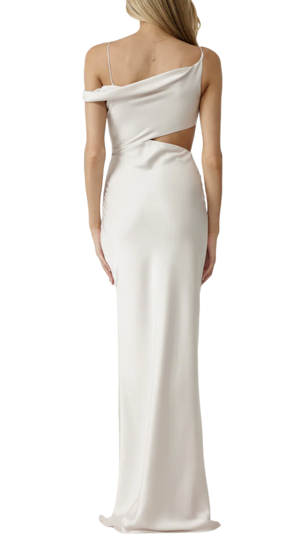 Lexi Zaria Asymmetric Dress in Pearl