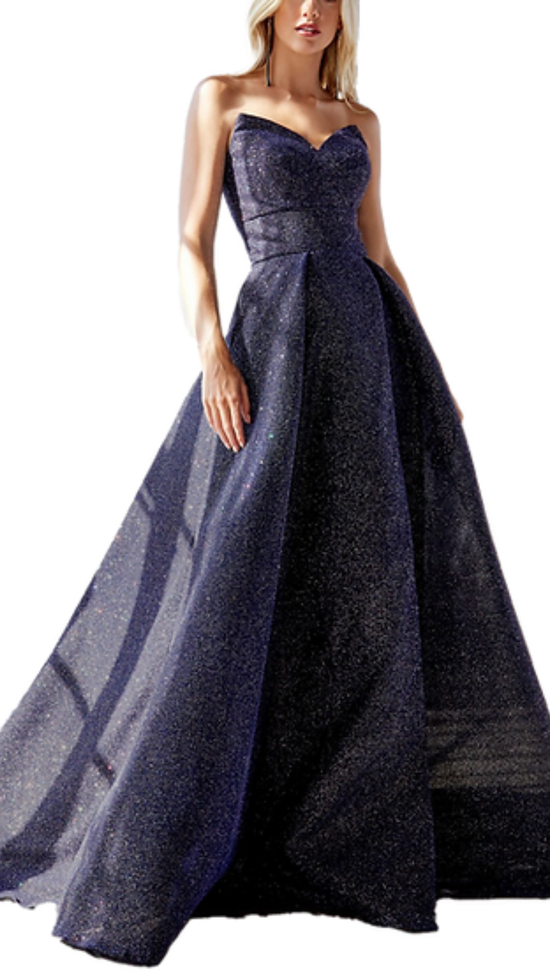 Ladivine Twilight Glitter Ball Gown in Royal Blue