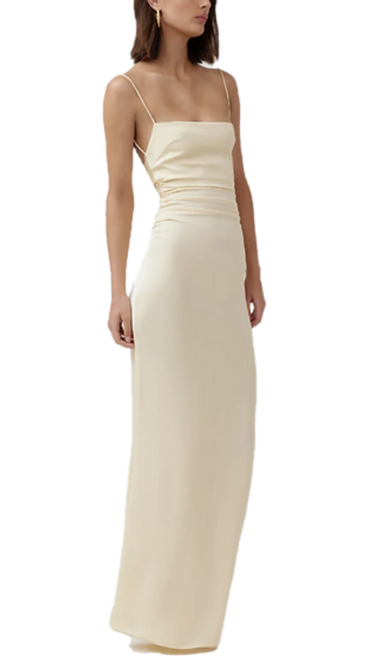 Lexi Venus Bow Back Dress in Limoncello