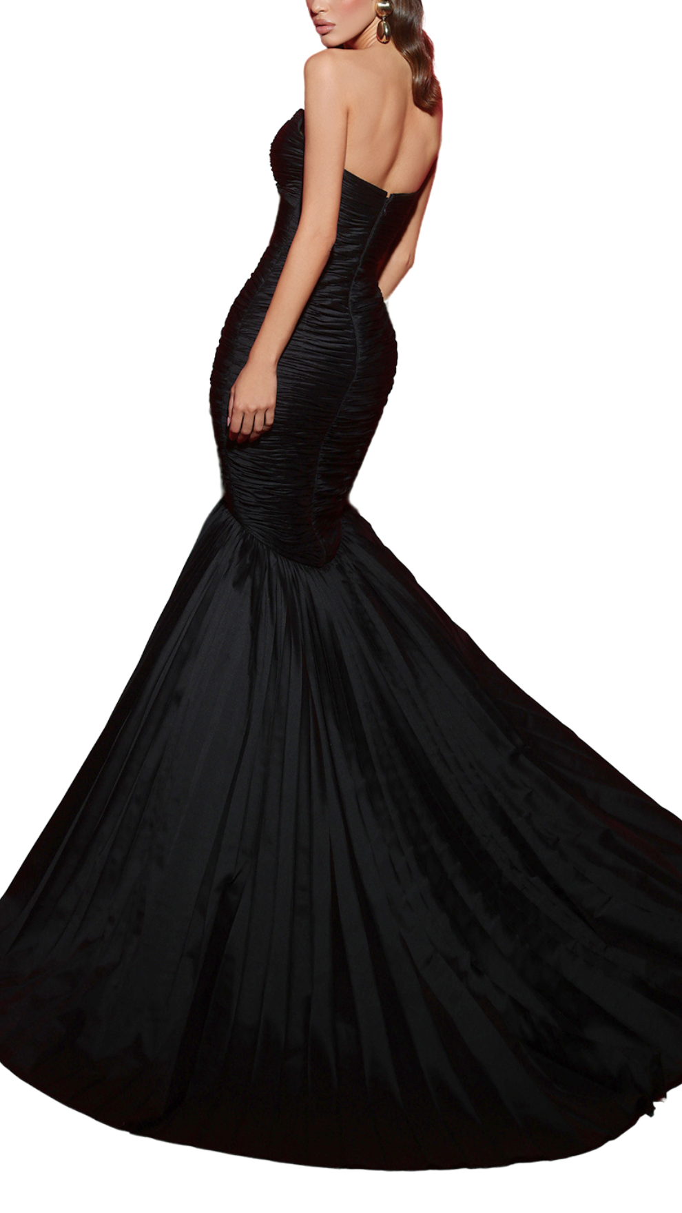 Tarik Ediz Alycee Bow Gown in Black