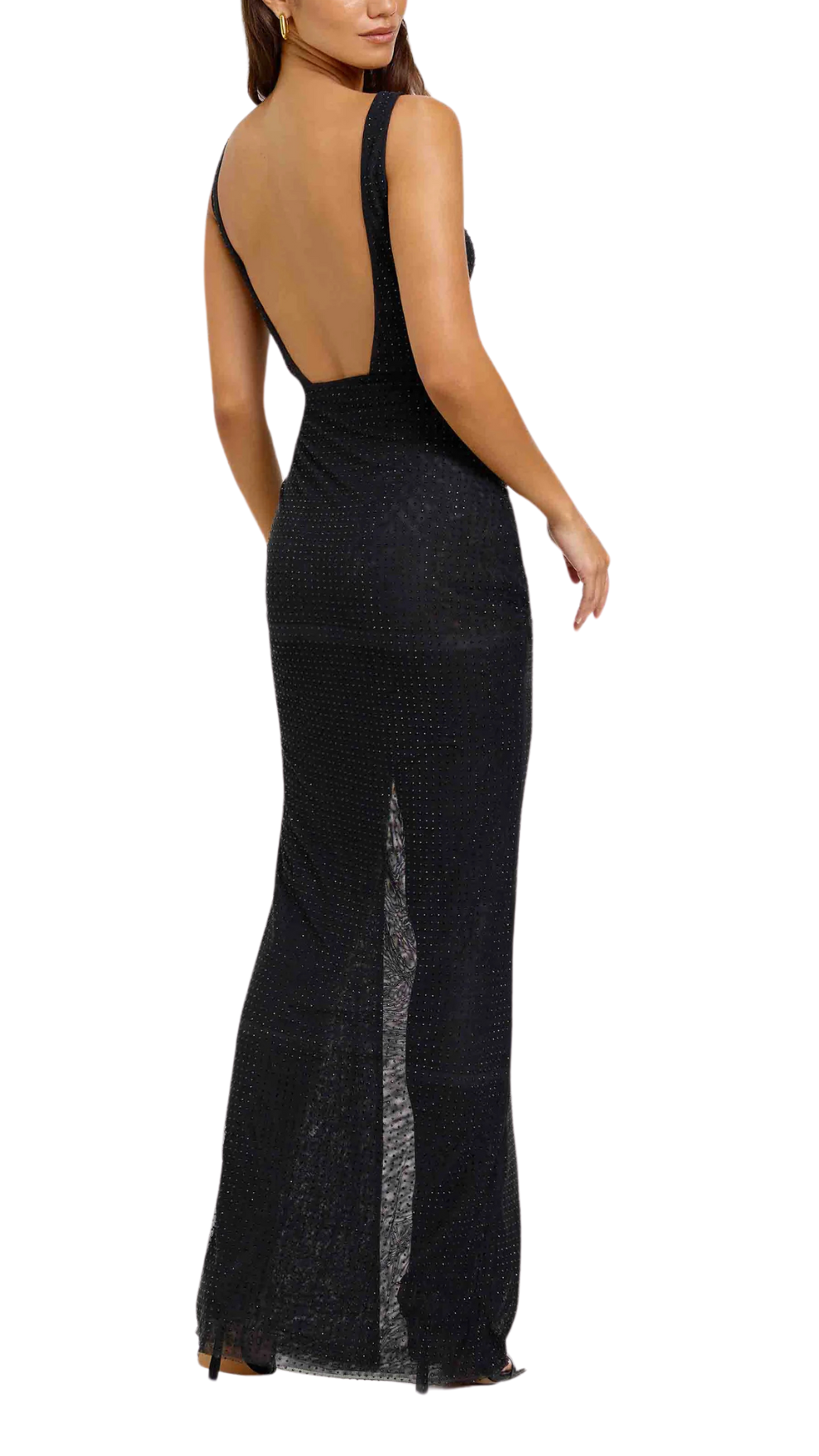 Lexi Maree Diamante  Dress in Black