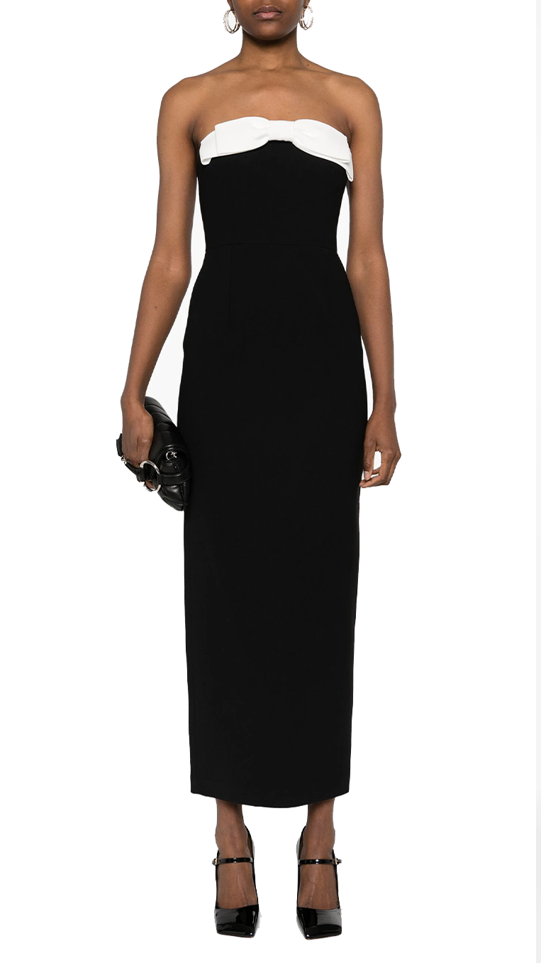 The New Arrivals Elea Bow Dress in Black – Style Lease