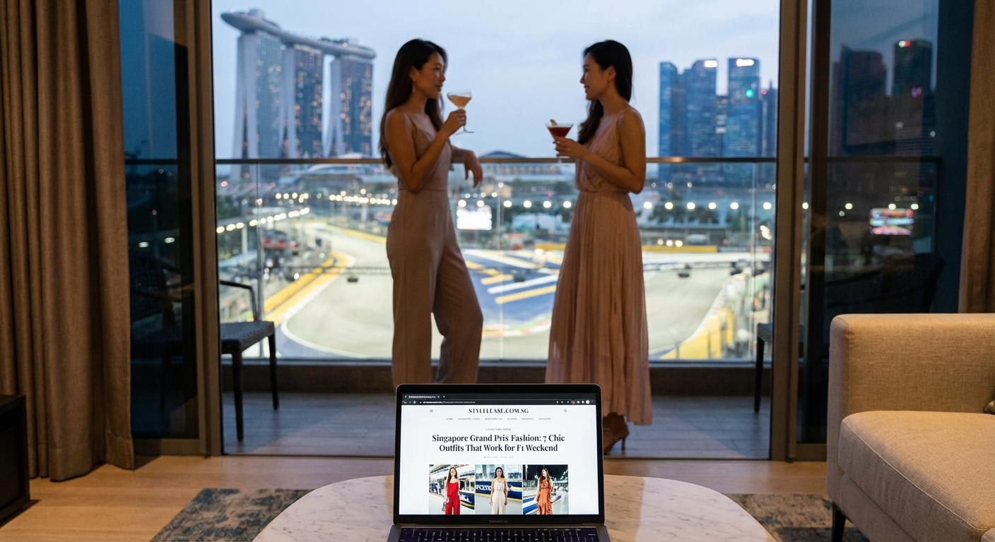 Singapore Grand Prix Fashion: 7 Chic Outfits That Work for F1 Weekend - Illustration 1