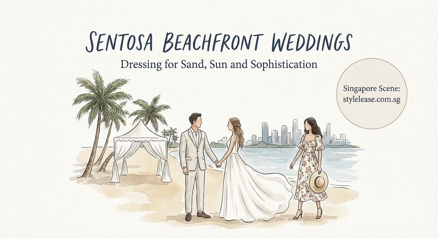 Sentosa Beachfront Weddings: Dressing for Sand, Sun and Sophistication — 1