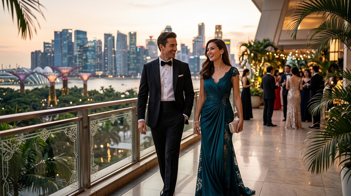 formal dress code in singapore Styling Tips for Singapore's Most Elegant Wedding Guest Looks