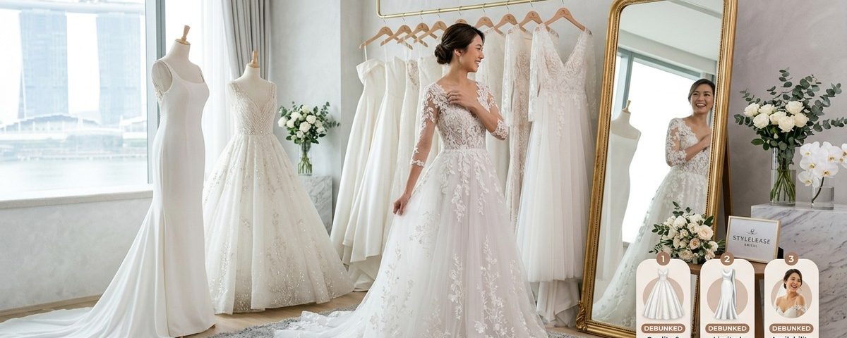 3 Wedding Dress Rental Myths Debunked for Singapore Brides in 2026